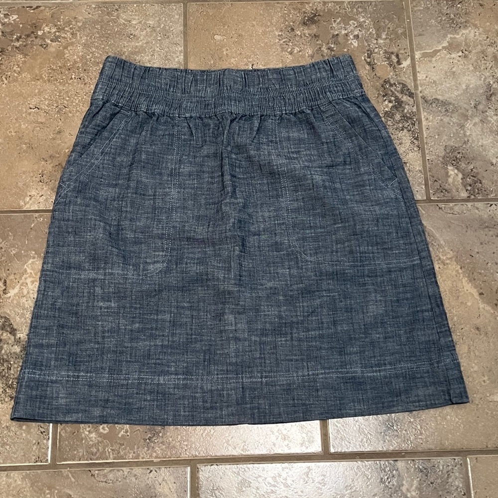 Reitmans Denim Blue A-Line Skirt